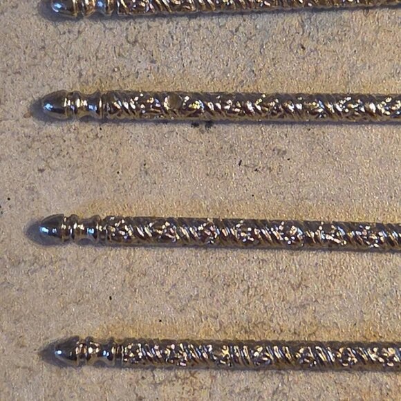 4 Nut Picks Silver-Tone Replacements Vintage - Picture 5 of 5